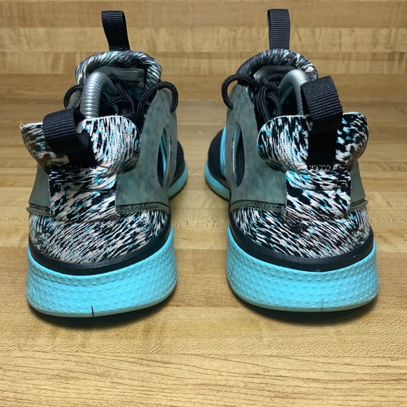 Nike Free Virtuous Black Aqua Green Print QS sz 9 - Picture 4 of 8